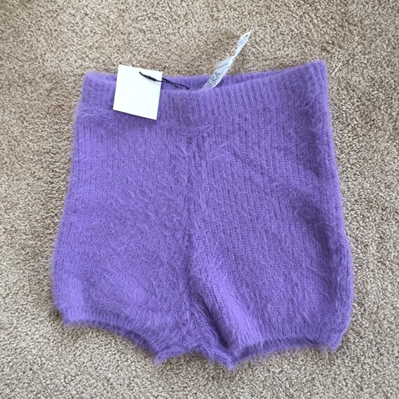 Zara Fuzzy High Waist Shorts - Picture 7 of 7